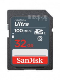 Фото 32Gb - SanDisk Ultra SDHC Class 10 UHS-I SDSDUNR-032G-GN3IN
