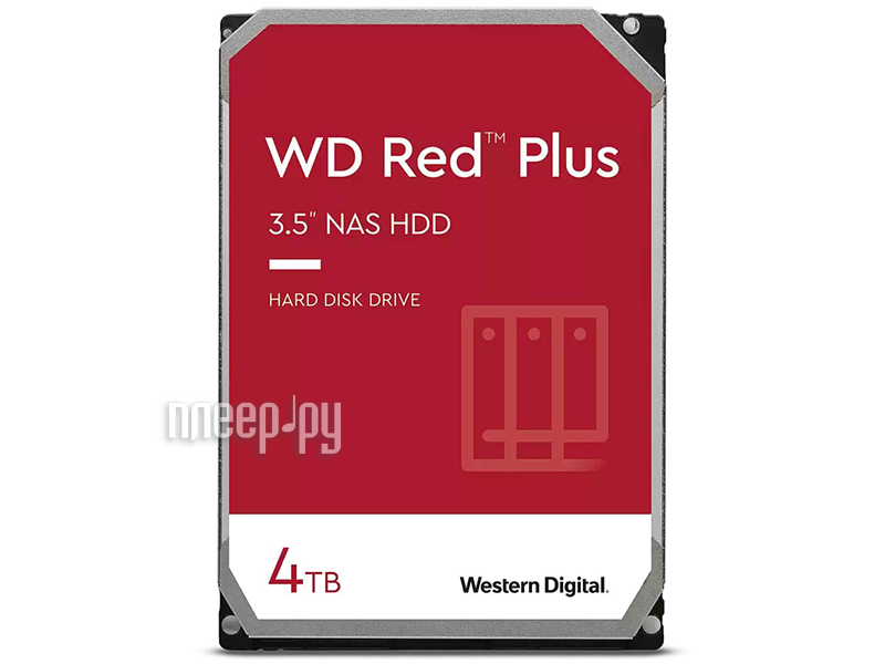 Купить Western Digital WD Red Plus 4Tb WD40EFZX по низкой цене в Москве | Интернет магазин Плеер.ру