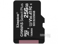 Фото 256Gb - Kingston Canvas Select Plus MicroSDXC UHS-I Class U3 V30 A1 SDCS2/256GBSP (Оригинальная!)