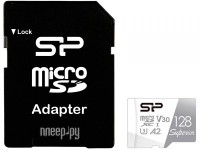 Фото 128Gb - Silicon Power MicroSD Class 10 Superior SP128GBSTXDA2V20SP с адаптером SD (Оригинальная!)