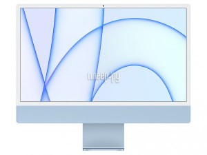 Фото APPLE iMac 24 Retina 4.5K (2021) Blue MGPK3 (Apple M1/8192Mb/256Gb/Wi-Fi/Bluetooth/Cam/24/4880x2520/Mac OS)