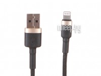 Фото Baseus Cafule Cable USB - Lightning 2A 3m Gold-Black CALKLF-RV1