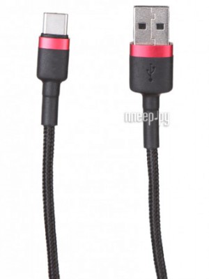Фото Baseus cafule Cable USB - Type-C 2A 3m Red-Black CATKLF-U91
