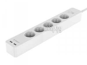 Фото Orico GPC-5A2U-WH 5-Ports White