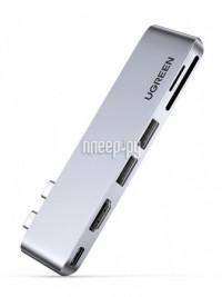 Фото Хаб USB Ugreen для MacBook 2xUSB Type-C - 2xUSB/HDMI/SD/TF 80856
