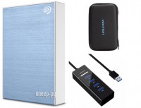 Фото Seagate One Touch Portable Drive 1Tb Light Blue STKB1000402 Выгодный набор + подарок серт. 200Р!!!