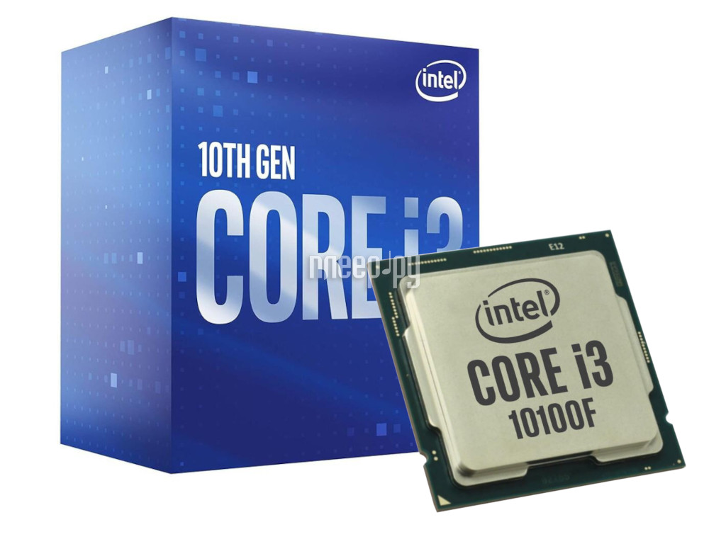 Купить Intel Core I3-10100F (3600MHz/LGA1200/L3 6144Kb) BOX по низкой ...