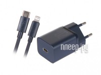 Фото Baseus Super Si Quick Charger 1C 20W EU Sets + кабель Type-C - Lightning Blue TZCCSUP-B03