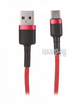 Фото Baseus Cafule Cable USB - Type-C 2A 3m Red CATKLF-U09