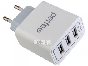 Фото Perfeo USBx3 5А White I4647