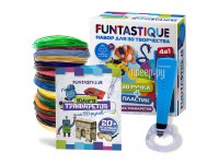 Фото Funtastique Cleo для мальчиков с подставкой + PLA-пластик 15 цветов и книжка с трафаретами SET-100604-BOYS