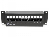 Фото 5bites PPU55-08W UTP / 5E / 12P / Front Dual IDC / 2U / L=287mm / Wall