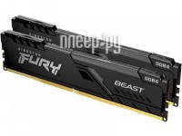 Фото Kingston Fury Black DDR4 DIMM 3200Mhz PC25600 CL16 - 32Gb Kit (2x16Gb) KF432C16BB1K2/32