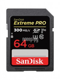 Фото 64Gb - SanDisk Extreme Pro SDXC Class 10 UHS-II U3 SDSDXDK-064G-GN4IN (Оригинальная!)