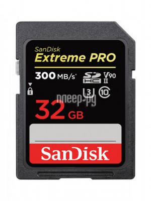 Фото 32Gb - SanDisk Extreme Pro SDHC Class 10 UHS-II U3 SDSDXDK-032G-GN4IN (Оригинальная!)