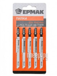 Фото Ермак T-101B HCS EU по дереву 75х2.5mm 5шт 664-313