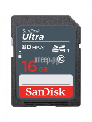 Фото 16Gb - SanDisk SDHC Class 10 UHS-I SDSDUNS-016G-GN3IN