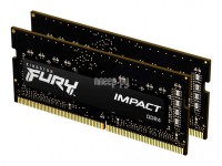 Фото Kingston Fury Impact DDR4 SO-DIMM 3200Mhz PC25600 CL20 - 16Gb KIT (2x8Gb) KF432S20IBK2/16