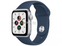 Фото APPLE Watch SE 40mm Silver Aluminium Case with Abyss Blue Sport Band MKNY3