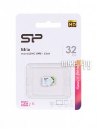 Фото 32Gb - Silicon Power Elite MicroSDHC Class 10 UHS-I SP032GBSTHBU1V21