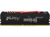 Фото Kingston Fury Beast RGB DDR4 DIMM 3200MHz PC-25600 CL16 - 16Gb KF432C16BBA/16