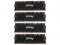 Фото Kingston Fury Renegade Black DDR4 DIMM 3200MHz PC-25600 CL16 - 32Gb Kit (4x8Gb) KF432C16RBK4/32