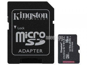 Фото 16Gb - Kingston Micro Secure Digital HC UHS-I Class 3 SDCIT2/16GB с переходником под SD (Оригинальная!)