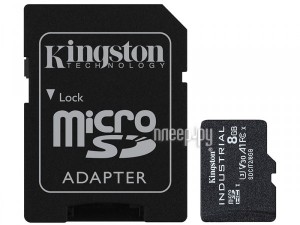 Фото 8Gb - Kingston Micro Secure Digital HC UHS-I U3 Class 10 SDCIT2/8GB с переходником под SD (Оригинальная!)