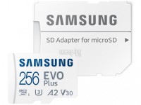 Фото 256Gb - Samsung Micro Secure Digital XC Evo Plus Class 10 MB-MC256KA с переходником под SD (Оригинальная!)