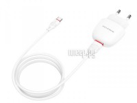 Фото Borofone BA49A Vast 1xUSB + кабель Type-C White 6931474728470