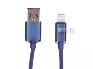 Фото Baseus Crystal Shine Series Fast Charging Data Cable USB- Lightning  2.4A 1.2m Blue CAJY000003