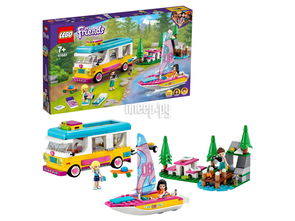 Купить Конструктор Lego Friends Лесной дом на колесах и парусная лодка 487  дет. 41681 по низкой цене в Москве | Интернет магазин Плеер.ру