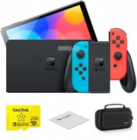 Фото Nintendo Switch Oled Neon Red-Blue Выгодный набор + подарок серт. 200Р!!!