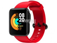 Фото Ремешок DF для Redmi Watch 2 / 2 Lite Silicone Red xiClassicband-07