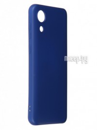 Фото Чехол DF для Samsung Galaxy A03 Core Silicone Blue sOriginal-33