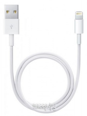 Фото APPLE Lightning to USB Cable 0.5m для iPhone 5 / 5S / SE/iPod Touch 5th/iPod Nano 7th/iPad  4/iPad mini ME291