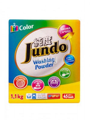 Фото Стиральный порошок для цветного белья с кондиционером Jundo Capsule 2в1 1.1kg 4903720021118