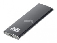 Фото Внешний корпус SSD AgeStar SATA III USB 3.1 M2 2280 B-key Black 3UBNF2C