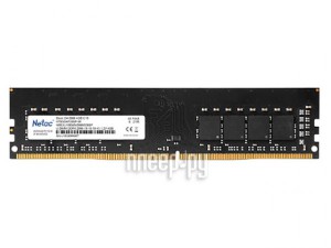 Фото Netac DDR4 DIMM 3200Mhz PC25600 CL16 - 16Gb Black NTBSD4P32SP-16
