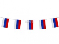 Фото Гирлянда из флагов России Brauberg 10 прямоугольных флажков 20x30cm 5m 550185
