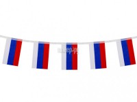 Фото Гирлянда из флагов России Brauberg 10 прямоугольных флажков 10x15cm 2.5m 550187