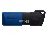 Фото 64Gb - Kingston USB 3.2 Gen 1 DataTraveler Exodia M Black-Blue DTXM/64GB