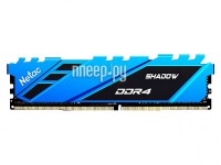 Фото Netac Shadow DDR4 DIMM 3600Mhz PC28800 CL18 - 8Gb Blue NTSDD4P36SP-08B