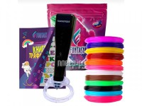 Фото Funtasy Piccolo + ABS-пластик 12 цветов + книжка с трафаретами Black SET31-FY-PIBK