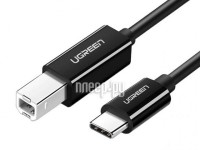 Фото Ugreen US241 USB Type-C - USB-B 2.0 1m Black 80811