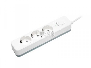 Фото Сетевой фильтр Perfeo Power Sream 2500W 3 Sockets 5m White PF_C3953