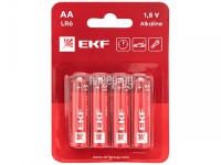 Фото АА - EKF (4 штуки) LR6-BL4