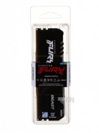 Фото Kingston Fury Beast Black RGB DDR4 DIMM 3200Mhz PC25600 CL16 - 16Gb KF432C16BB1A/16