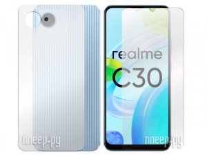 Фото Гидрогелевая пленка LuxCase для Realme C30 Transparent 0.14mm Front&Back 92689