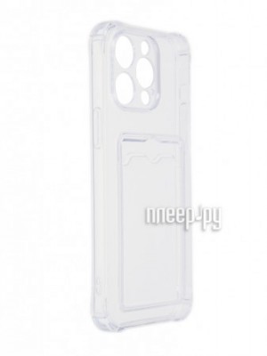 Фото Чехол Zibelino для APPLE iPhone 14 Pro Max Silicone Card Holder Transparent ZSCH-IPH-14-PRO-MAX-CAM-TRN